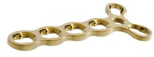 Auxein - 2.0мм Блокуюча T-подібна адаптивна пластина, (3 головних отв.)